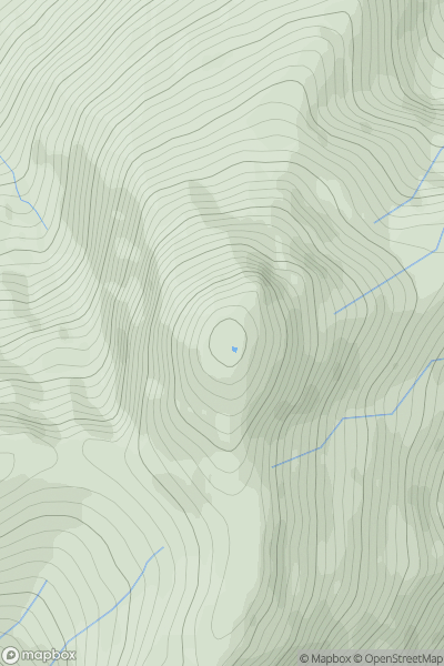 Thumbnail image for Sgurr Thuilm [Mallaig to Fort William] showing contour plot for surrounding peak